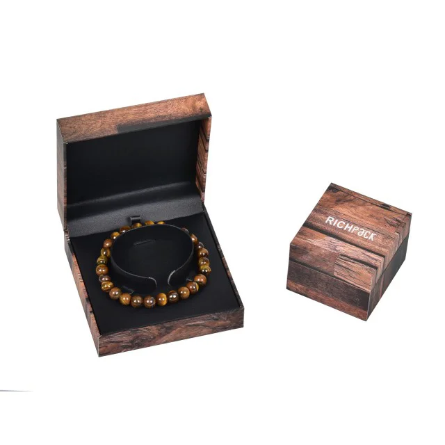 Richpack Eco-Friendly Bracelet Packaging | Sustainable Solutions for Retail and Gifts Customizable for Green Brand - H C04 WOOD