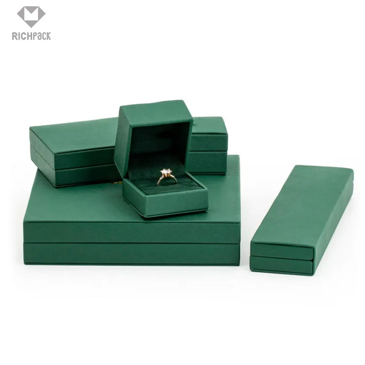 Eco-Friendly Jewelry Packaging | Sustainable Jewelry Packaging for Ethical Brands Recycled Reusable Materials Aviailable for Business - H C2 SET3 GN