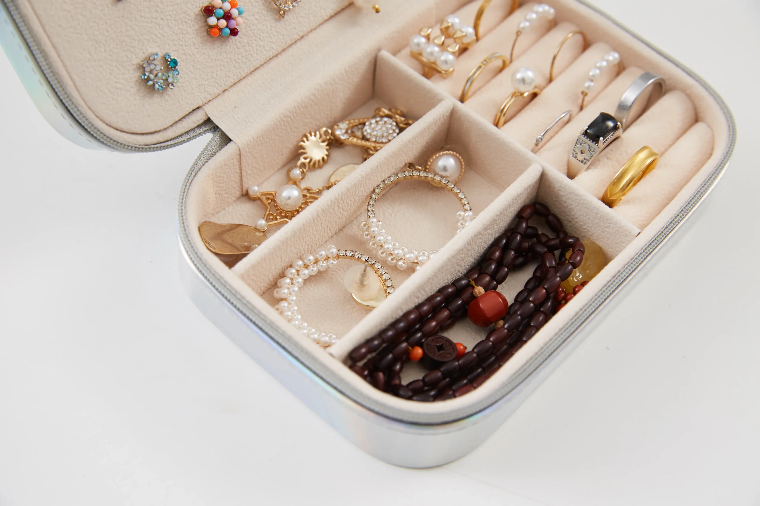 Foldable Travel Jewelry Cases for Easy Packing | Efficient Storage for Jewelry Merchants Looking for Portable and Secure Travel Options - Jelly Glue Storage Box (15)