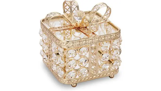 Jewelry Boxes with Crystal Embellishments