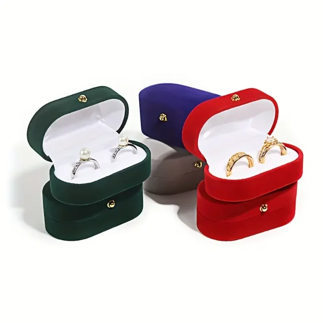 Luxurious Velvet-Lined Packaging Boxes with Gold Accents | Perfect for High-End Retailers Requiring Exclusive Packaging for Jewelry and Fashion Items - Luxury velvet lined packaging boxes with gold accents2