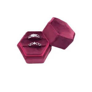 Versatile Ring Gift Boxes for Retail and Wholesale | Velvet, Plastic, and Customizable Designs for Luxurious Presentations Purple Ring Box and Other Colors - PA 31 (5)
