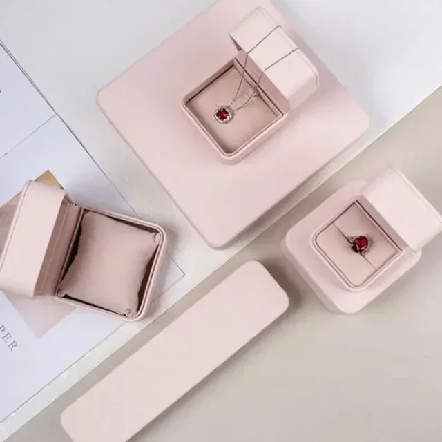 Customized Bracelet Gift Boxes with Inserts | Elegant Packaging for Jewelry | Perfect for Retail and Gifting - PU leather jewelry case 097