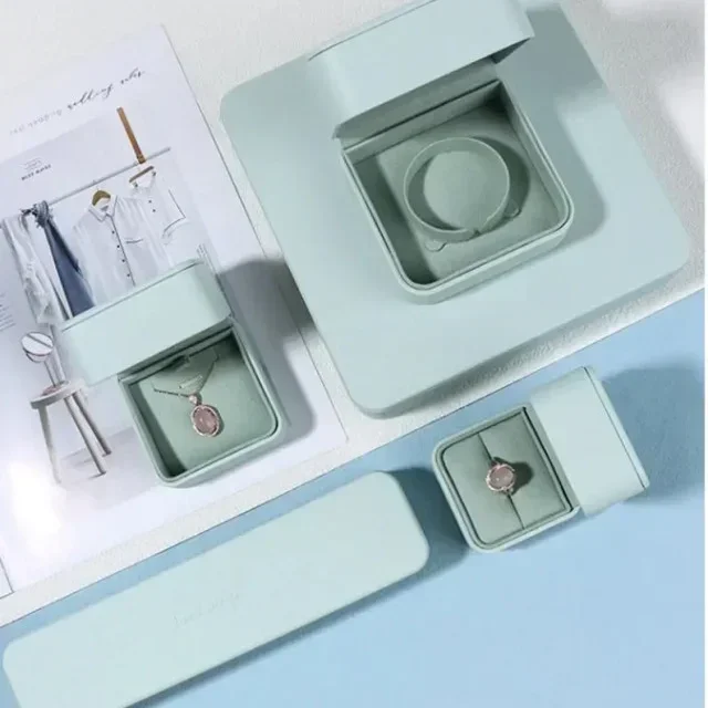 Customized Bracelet Gift Boxes with Inserts | Elegant Packaging for Jewelry | Perfect for Retail and Gifting - PU leather jewelry case 100