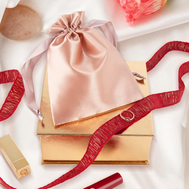 Personalized and Stylish Printed Silk Pouches with Custom Logos | Premium Branding Solutions for Jewelry Retailers Seeking Unique and Branded Packaging - Printed silk pouches with custom logos4