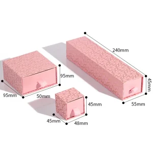 Міцні комплекти компостної упаковки з кількома варіантами для екологічно свідомих брендів | Екологічна упаковка для ювелірного бізнесу - SKU 06 квітка персика