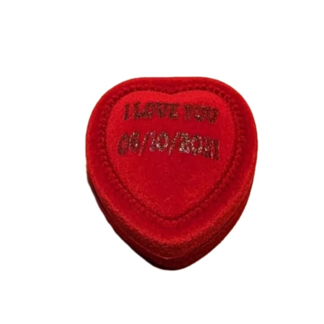 Velvet Ring Boxes with Personalized Name Engravings | Customized Gift Options for Special Moments With Logo Printing Engraving Options - Velvet Ring Boxes1