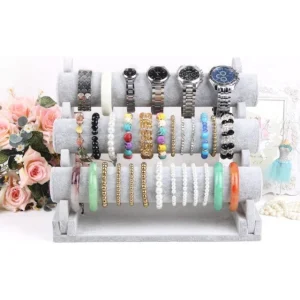 Soft and Luxurious Velvet Bracelet Display Bars | Elegant Display Solutions for Jewelry Retailers Needing Plush Presentation for Fine Jewelry - Velvet bracelet display bars2