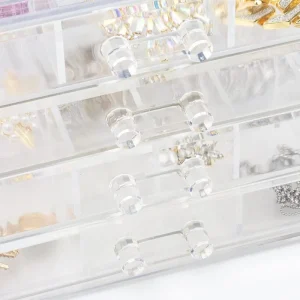Richpack Acrylic Jewelry Organizer for Modern and Transparent Storage | Versatile Acrylic Jewelry Box and Acrylic Jewelry Tray for Modular Designs - arcylic jewelry organizer (3)