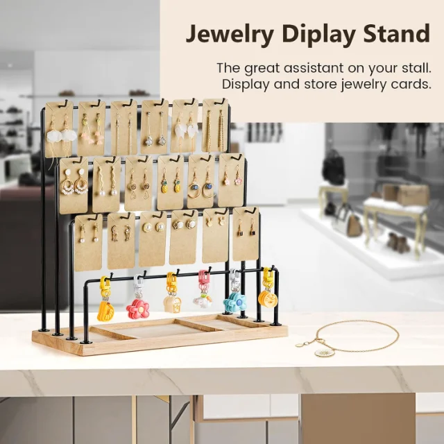 Space-Efficient Compact Earring Display Stands for Small Spaces | Smart Display Solutions for Jewelry Shops with Limited Display Areas - “compact earring display stands for small spaces”3