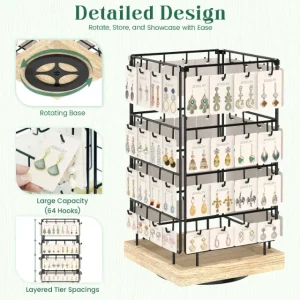 Durable Custom Earring Display Racks for Jewelry Shops | Tailored Display Solutions for Retailers Seeking Branded and Unique Jewelry Presentation - “custom earring display racks for jewelry shops”2