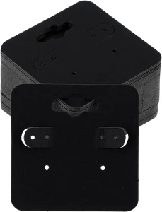 Richpack Elegant Earring Cards Black for Jewelry Display and Packaging | Sleek and Professional Black Earring Cards for Retail and Personal Use - earring cards black (3)