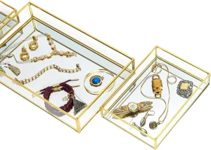 Elegant Glass Jewelry Box for Displaying Your Treasures – Richpack Transparent Glass Cloche Jewelry Storage for Organized and Stylish Jewelry Protection - glass jewelry box (3)