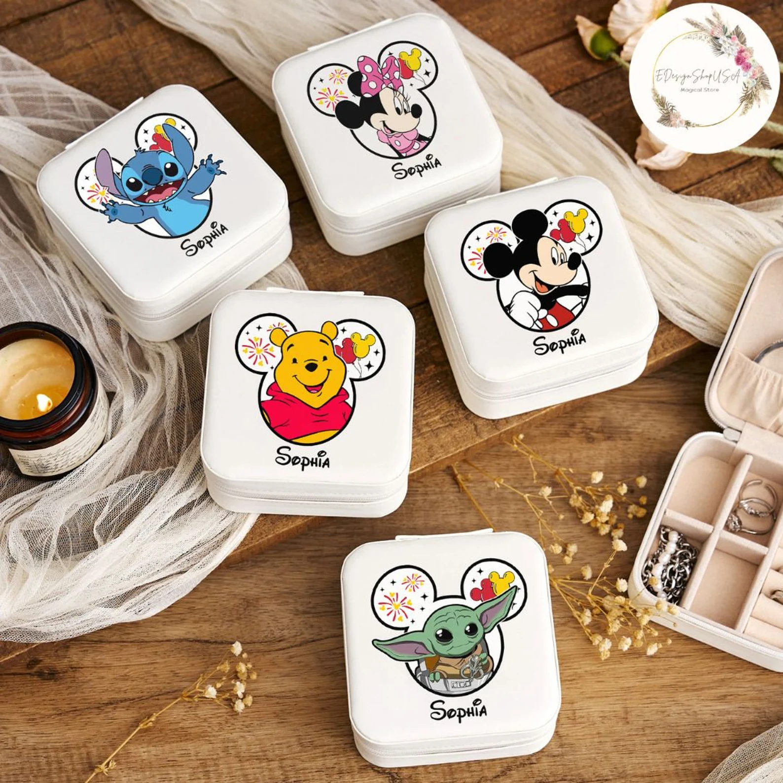 Charming Jewelry Boxes Inspired by Disney Characters | Cute Hello Kitty Gift Box Perfect for Princess Collections and Themed Gifting - il 1588xN.6212870353 em1l