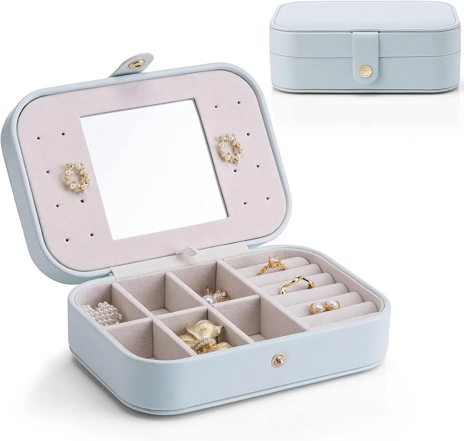Custom Earring Storage Boxes for Travel | Durable and Stylish Solutions for Jewelry on the Go with Trade Pricing Richpack Manufacturer Direct - jewelry box 088 PU leather
