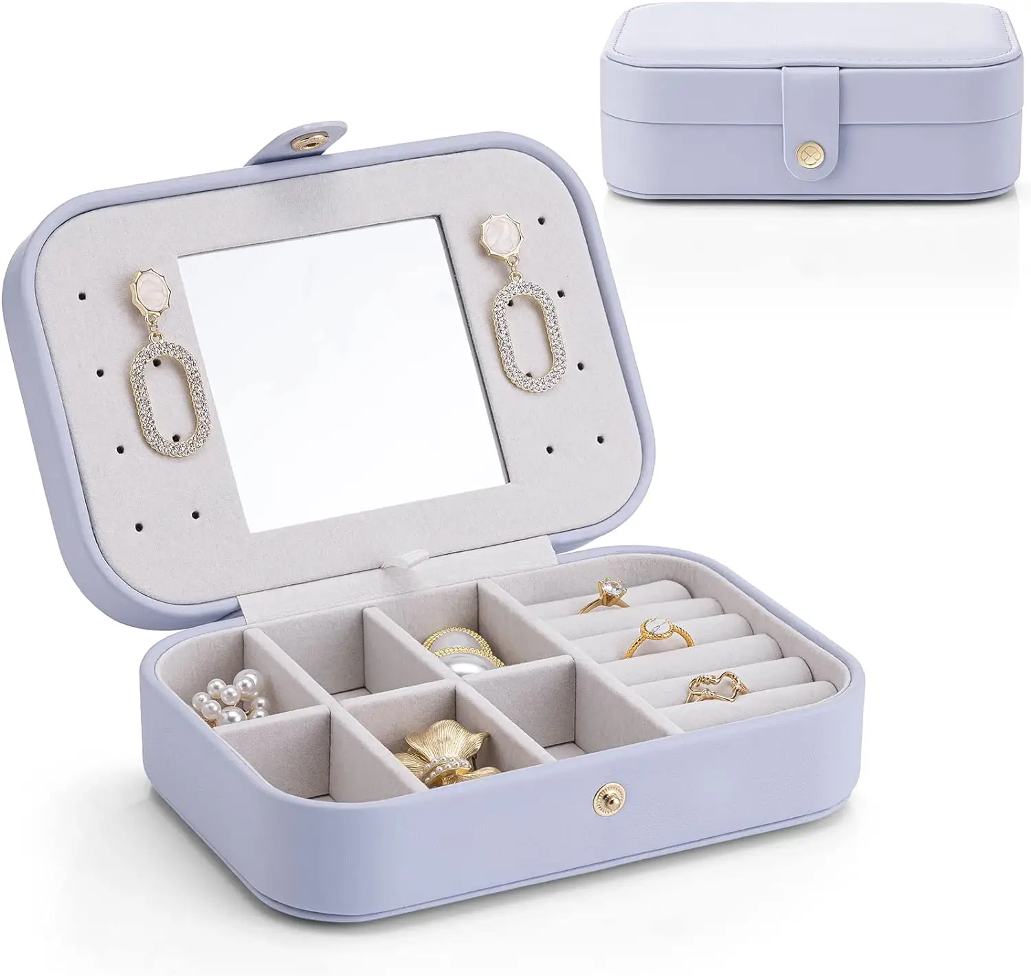 Custom Earring Storage Boxes for Travel | Durable and Stylish Solutions for Jewelry on the Go with Trade Pricing Richpack Manufacturer Direct - jewelry box 089 PU leather