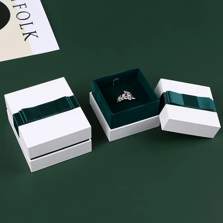 Sophisticated Custom Rigid Gift Boxes with Velvet Lining for Luxury Goods | Tailored Packaging for Jewelers Needing Elegant and High-Quality Storage - jewelry box 106