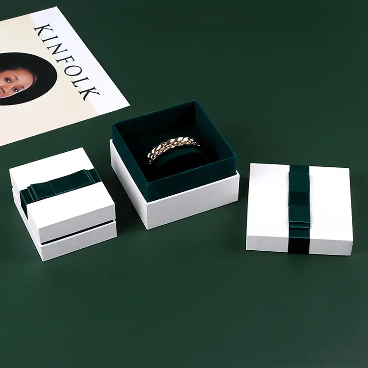 Sophisticated Custom Rigid Gift Boxes with Velvet Lining for Luxury Goods | Tailored Packaging for Jewelers Needing Elegant and High-Quality Storage - jewelry box 107