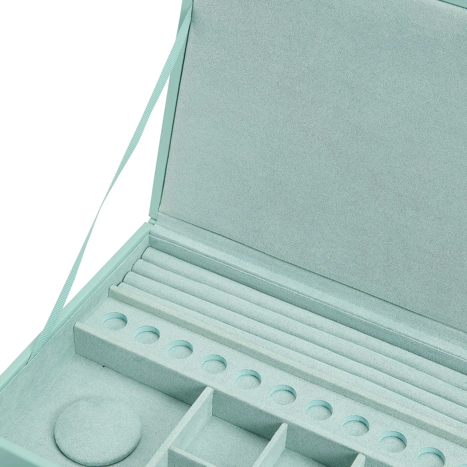 Sophisticated and Tough Leather Multi-Tier Jewelry Boxes | Space-Saving Storage Solutions for Jewelers Needing Organized and Stylish Display Options - jewelry box 292