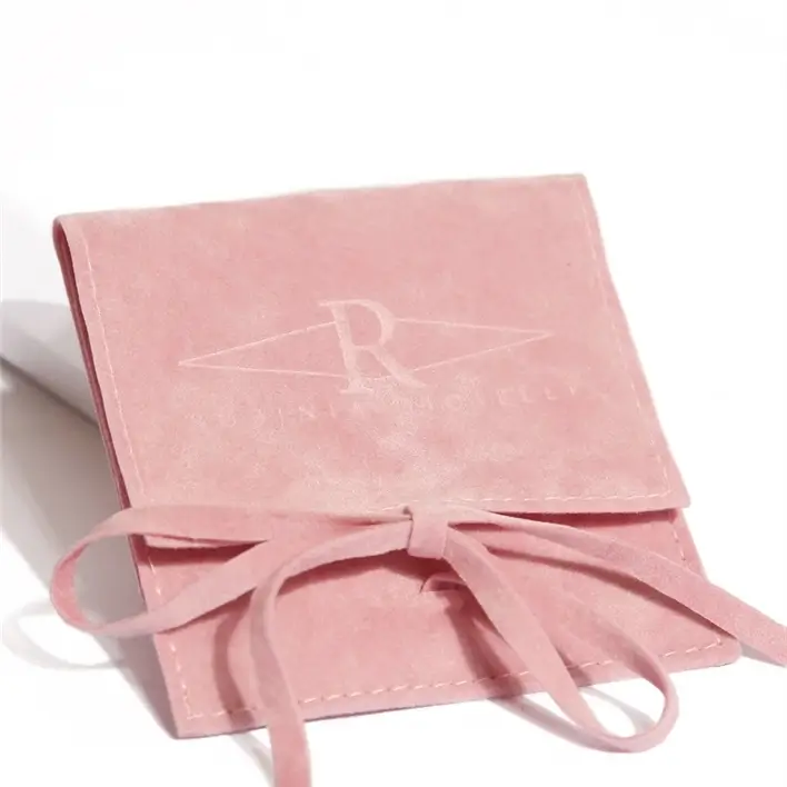 Customizable Personalized Velvet Pouches with Monograms | Bespoke Packaging Solutions for Jewelry Merchants Needing Branded and Unique Presentation - jewelry pouch 049 to be packed
