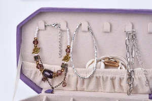 Richpack Soluzioni di stoccaggio per gioielli per un'organizzazione efficiente | Organizzatore compatto per gioielli e custodie da viaggio per la casa e in viaggio - stoccaggio per gioielli (5)