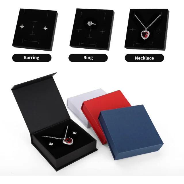 Richpack Magnetic Closure Necklace Gift Boxes for Secure and Elegant Display | Custom Sizes and Finishes for Retail & Bulk Orders - magnetic closure necklace gift boxes2