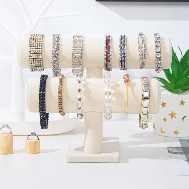 Space-Conserving Multi-Tier Bracelet Holders for Jewelry Stores | Efficient Display Solutions for Merchants Needing Organized Showcases - multi tier bracelet holders3