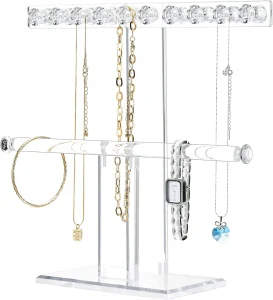 Stylish Necklace Display Acrylic for Showcasing Jewelry Collections - Customizable Lucite Necklace Display by Richpack for Retail and Exhibitions - neckalace diplay arcylic (3)