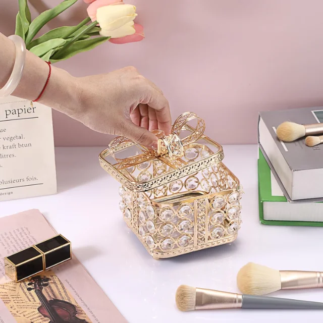 Opulent and Eye-Catching Premium Jewelry Boxes with Crystal Embellishments | Ideal for Jewelry Brands Aiming to Showcase Luxury and Elegance in Every Detail - “premium jewelry boxes with crystal embellishments”4