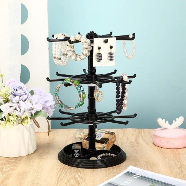 Eye-Catching Rotating Earring Displays with LED Lighting | Perfect for Jewelry Merchants Needing Dynamic and Modern Jewelry Showcases - “rotating earring displays with LED lighting”2