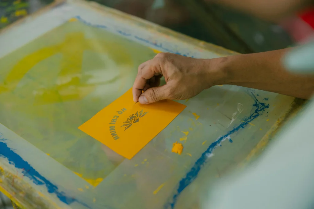 Essential Custom Jewelry Packaging Terms You Need to Know - screen printing technique 1024x683