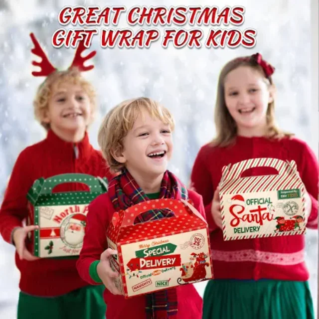 Holiday-Themed Gift Boxes for Christmas and New Year | Festive Packaging for Seasonal Gifts Customizable Designs - shopping 12 1 (1)