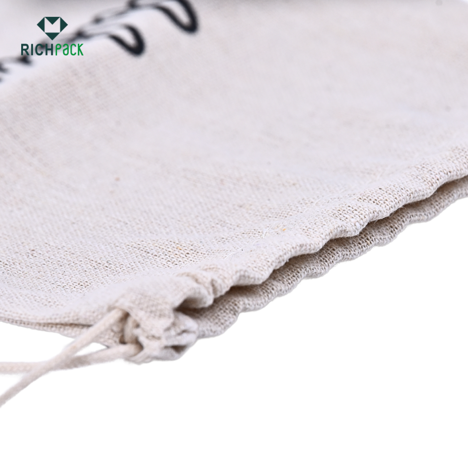 Custom-Printed Fabric Pouches for Branding | Tailored Packaging Solutions for Jewelry Merchants Needing Unique and Branded Presentation - small cotton jewlery pouches with custom logo printing 001