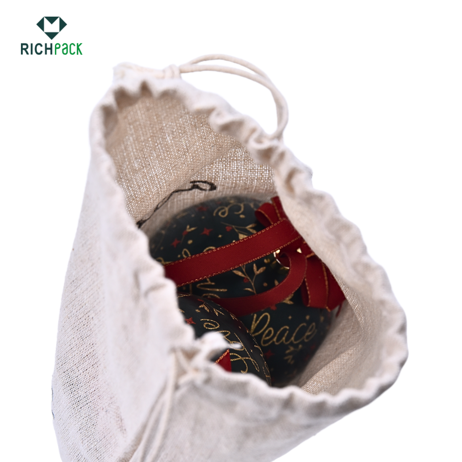 Custom-Printed Fabric Pouches for Branding | Tailored Packaging Solutions for Jewelry Merchants Needing Unique and Branded Presentation - small cotton jewlery pouches with custom logo printing 004