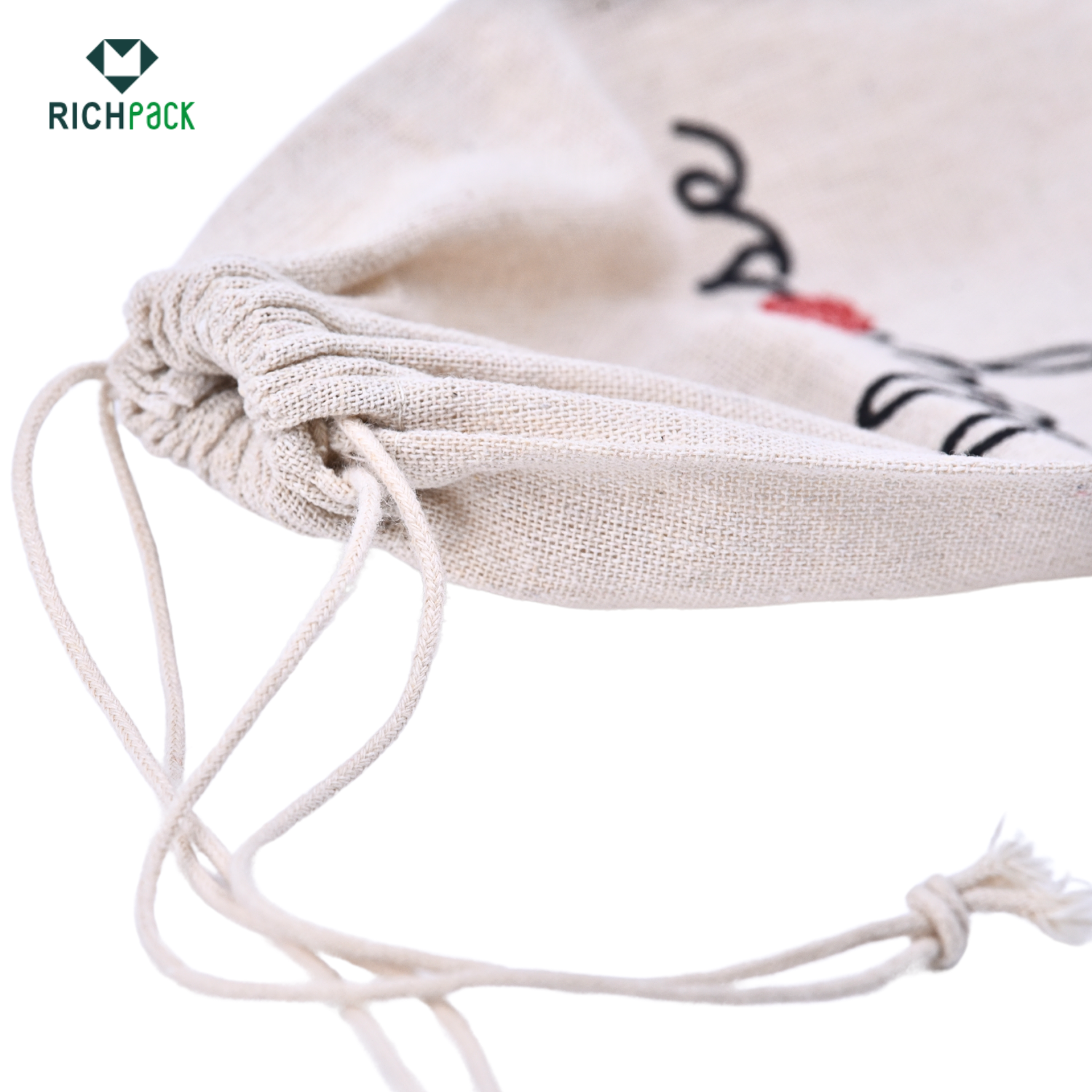 Custom-Printed Fabric Pouches for Branding | Tailored Packaging Solutions for Jewelry Merchants Needing Unique and Branded Presentation - small cotton jewlery pouches with custom logo printing 005