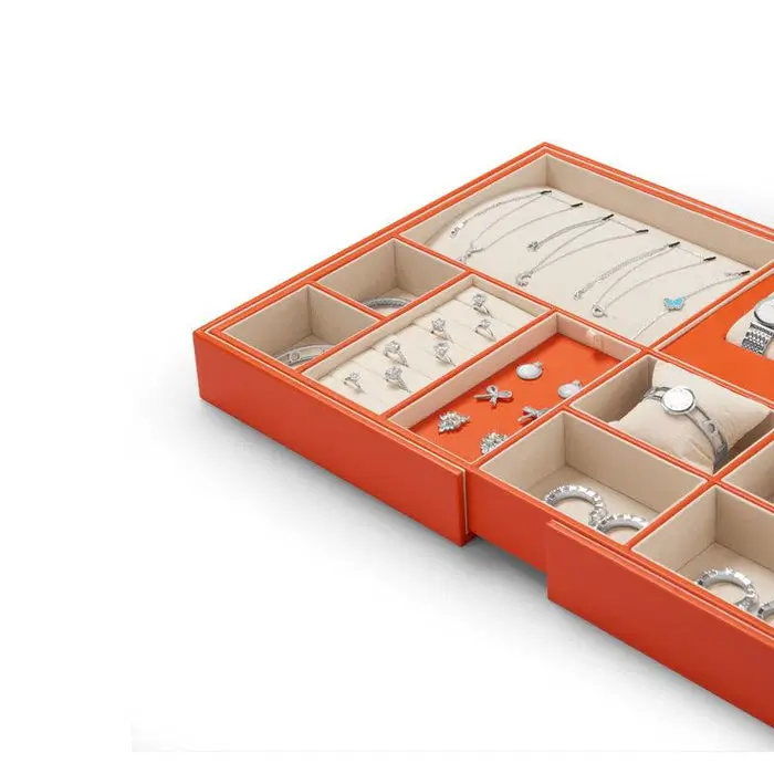 Sustainable Eco-Friendly Multi-Compartment Organizers for Fine Jewelry | Green Packaging Solutions for Jewelers Focused on Environmentally Conscious Storage - tray 323