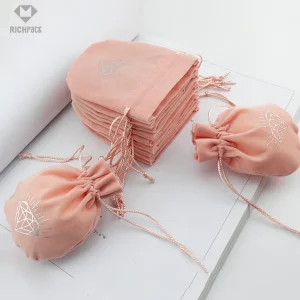 Durable Cotton Fabric Jewelry Pouches with Drawstrings | Customizable and Protective Packaging Solutions for Jewelers Needing Safe and Elegant Storage - zt47 (2)