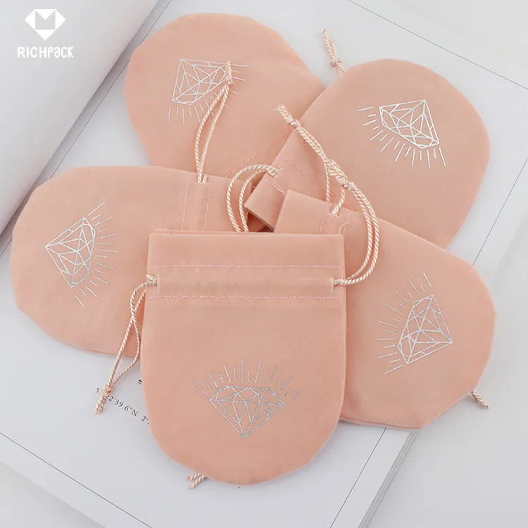 Durable Cotton Fabric Jewelry Pouches with Drawstrings | Customizable and Protective Packaging Solutions for Jewelers Needing Safe and Elegant Storage - zt47 (7)