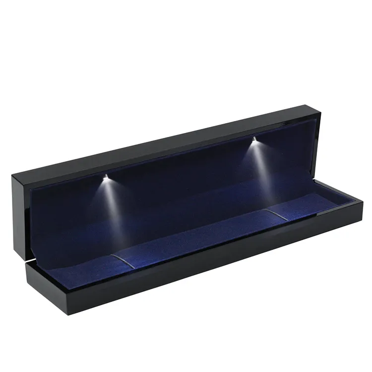Richpack Jewelry Boxes with LED Lighting | Elegant LED Lighted Jewelry Boxes for Enhancing Unboxing Experience Customizable for Wholesale Suppliers - 主图 09
