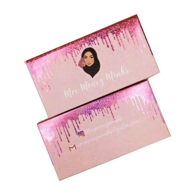 Custom Packaging Eyelash Paper Boxes Eyelash Vendor Customized Boxes Paper Lash Packaging - 主图 001