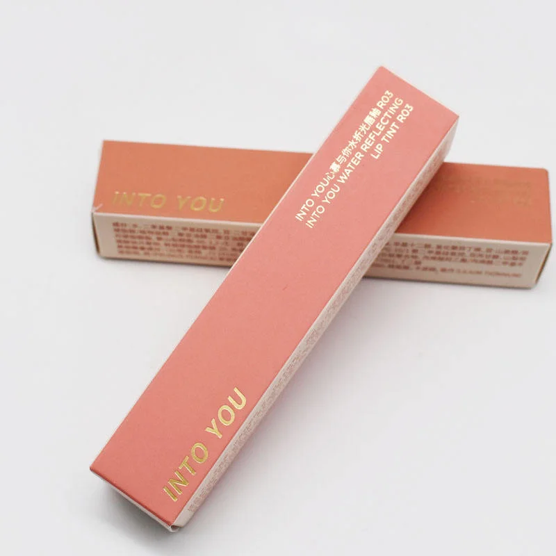 Custom Gold Foil Folding Luxury Card Lipstick Packaging Box Custom - 主图 001