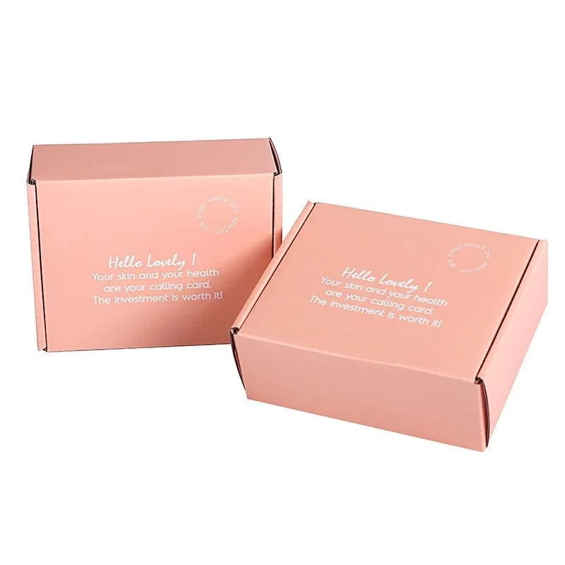 Color Marble Packing Box Kraft Box 3layer Corrugated Paper Box - 主图 002