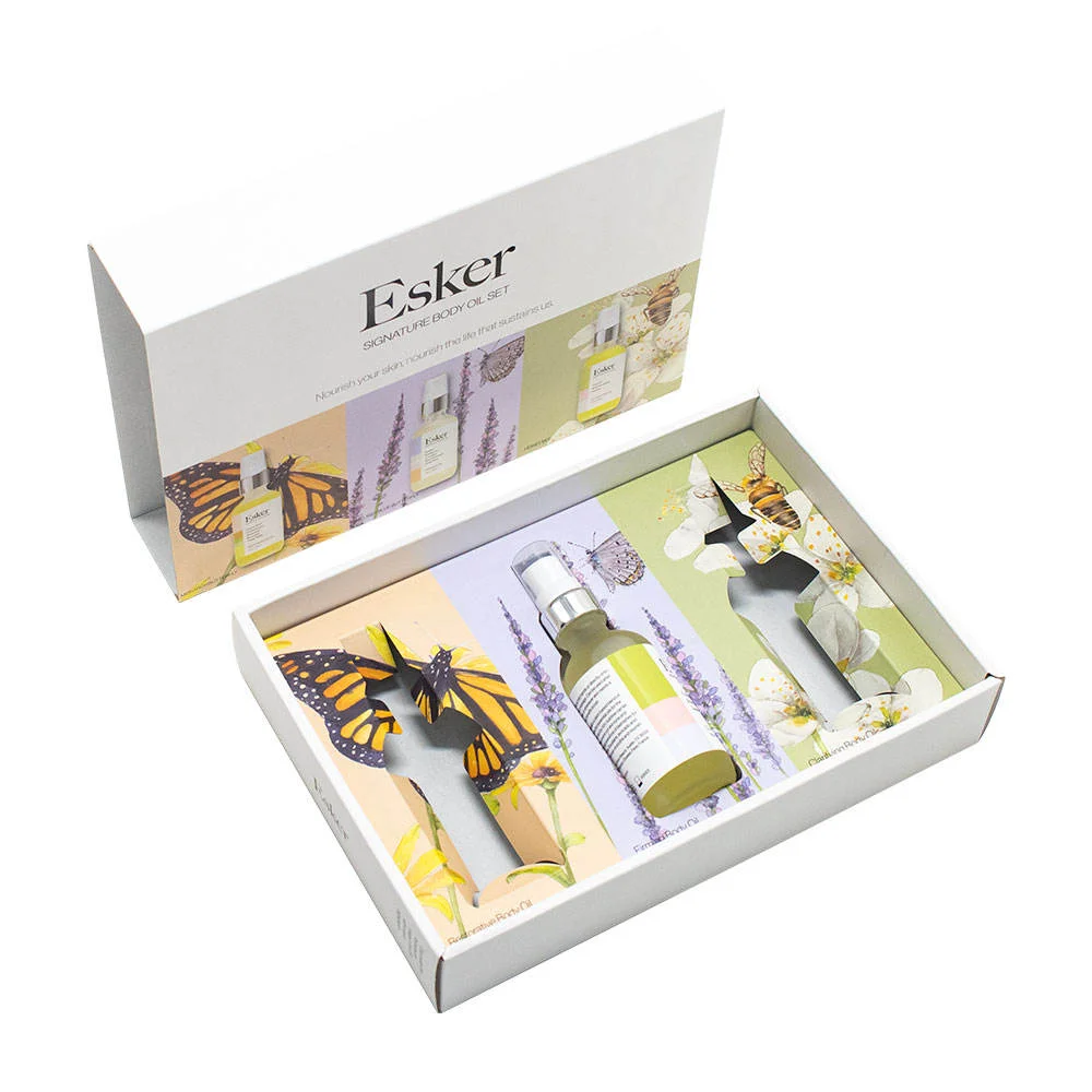 Custom Paper Essential Oil Gift Box Packaging For Cosmetic Skin Care Serum - 主图 002