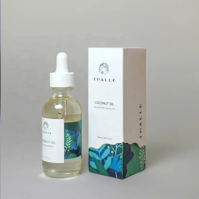 Custom Luxury Boston Essential Oil Bottle Packaging Carton Perfume Kraft Paper Box With Gold Fo - 主图 004