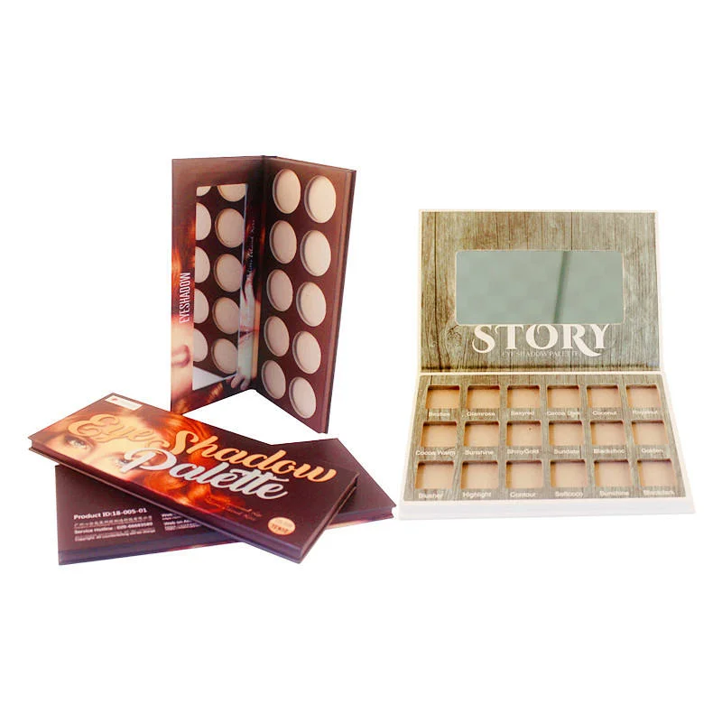 Custom Logo Cartoon Eyeshadow Palette Paper Boxes Eye Shadow Cardboard Gift Packaging Boxes - 主图 005