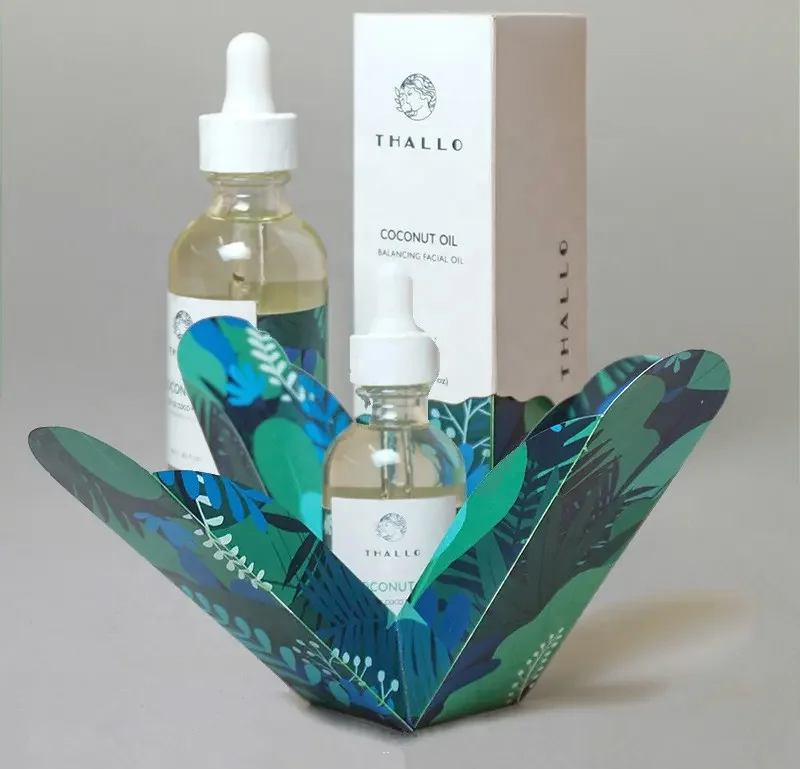 Custom Luxury Boston Essential Oil Bottle Packaging Carton Perfume Kraft Paper Box With Gold Fo - 主图 006