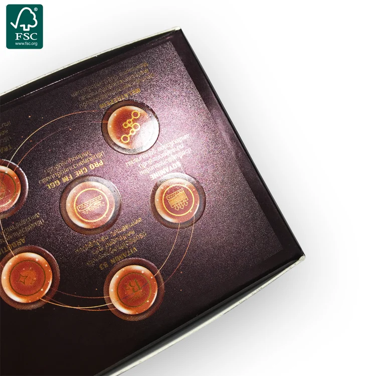 Luxury Silver Paper Square Cosmetic Boxes Packaging For Essential Oil Custom Logo Folding - 主图 006