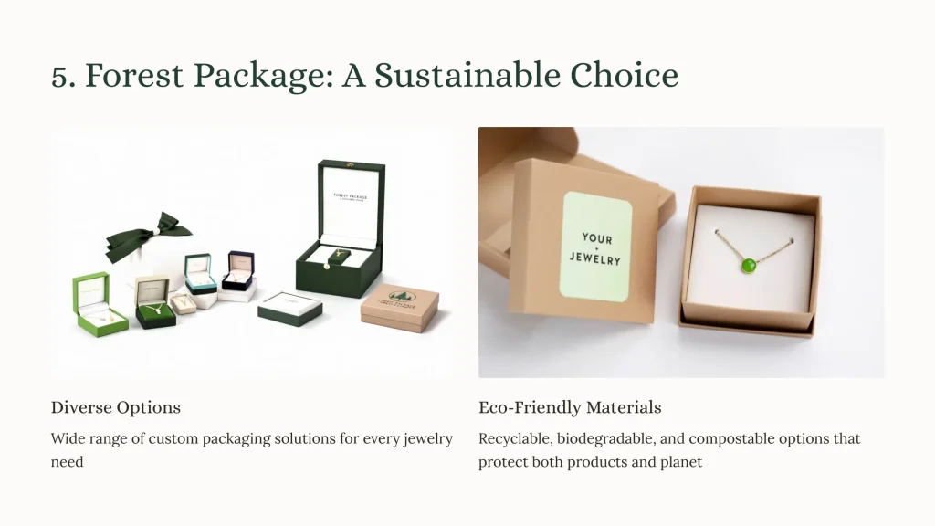2024 Ranking the 10 Best Sustainable Jewelry Packaging Brands - 11 5. Forest Package A Sustainable Choice