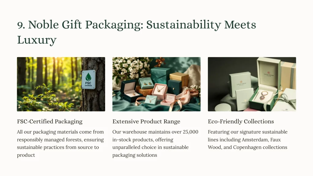 2024 Ranking the 10 Best Sustainable Jewelry Packaging Brands - 15 9. Noble Gift Packaging Sustainability Meets Luxury