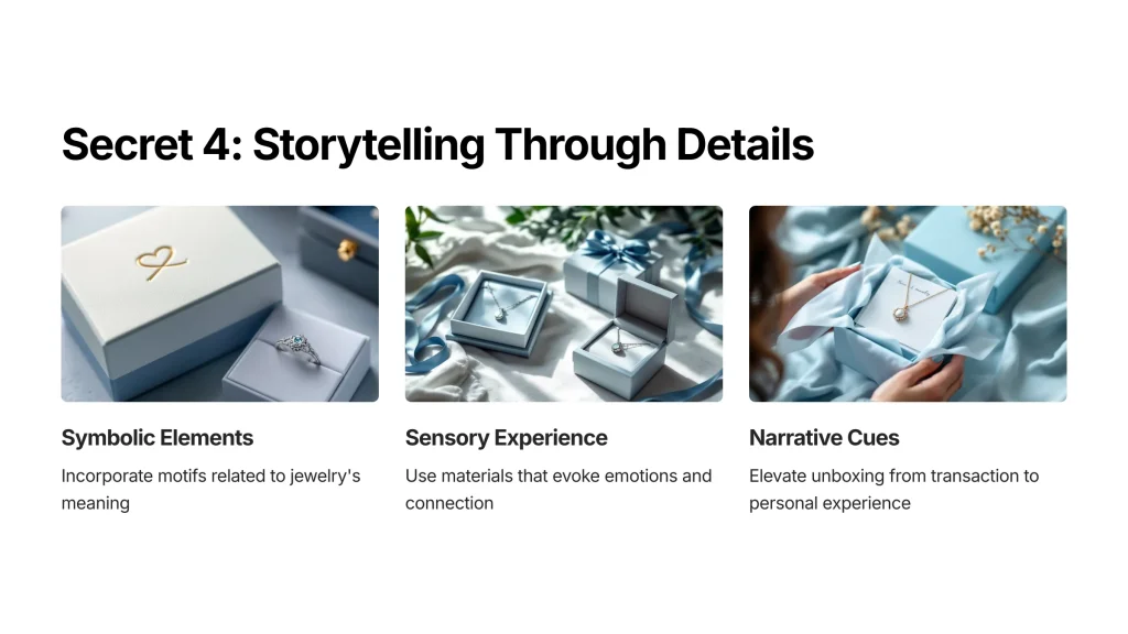 5 Design Secrets of eNewton Jewelry Packaging to Captivate Your Customers - 4 Secret 4 Storytelling Through Details